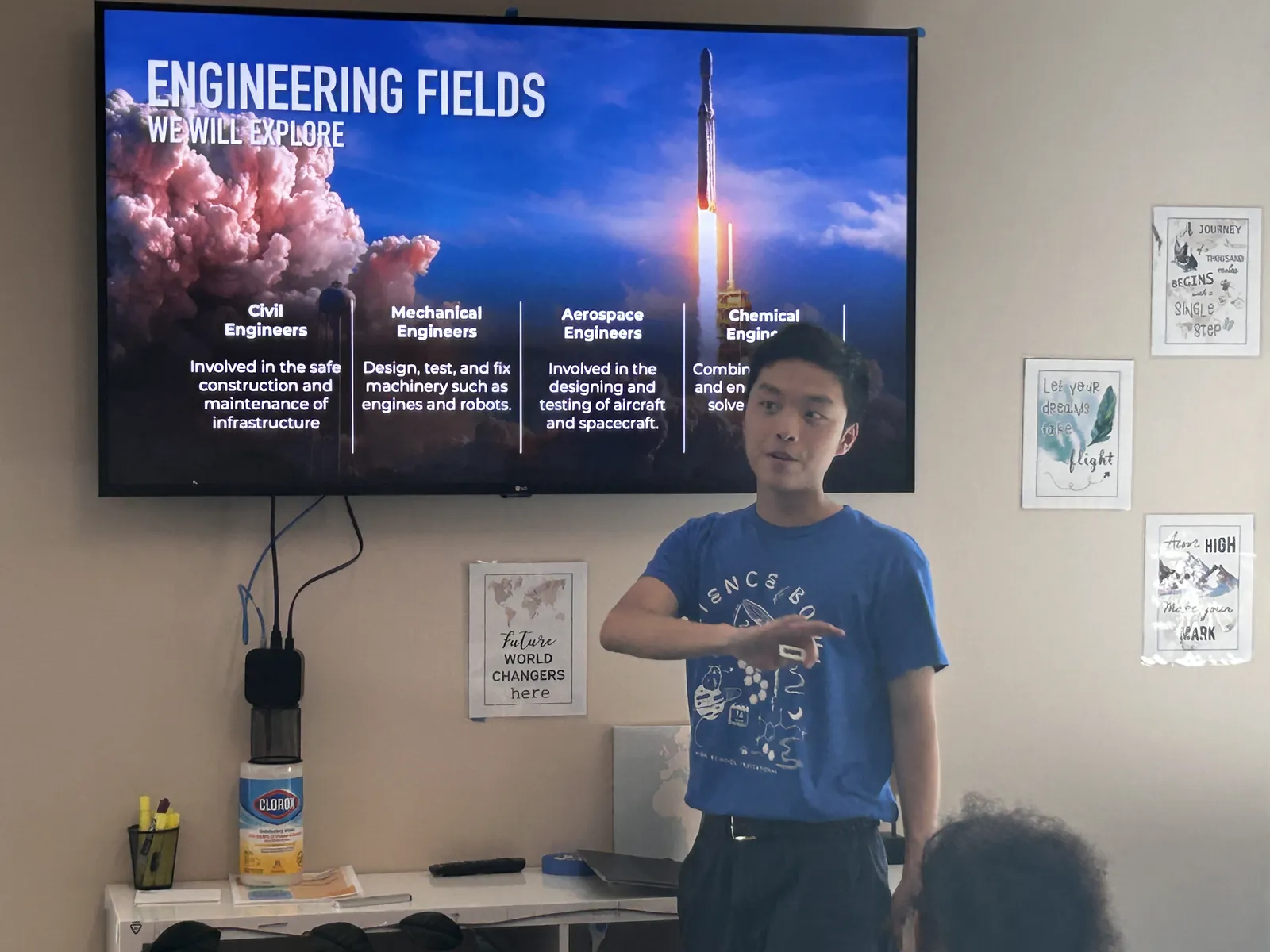 RISE Mentor Teaching a Class